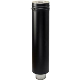 Metalbestos Wood 150/250mm skorsten længde 1000mm med indbygget overgang til sorte røgrør