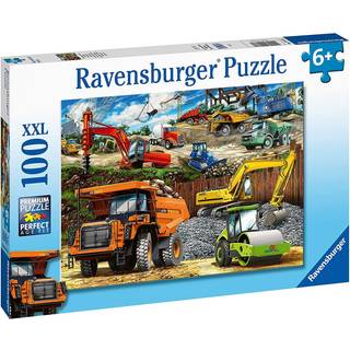 Ravensburger Puslespil Entreprenørmaskiner, 100 Brikker
