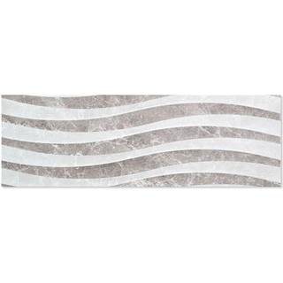 Marmor Mönstrad Kakel Albury Grå Blank 33x100 cm