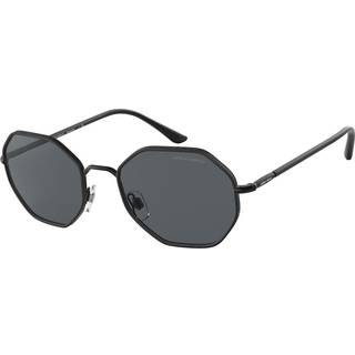Giorgio Armani Mand AR6112J 300187 Solbriller Metal Sort Grå Firkantet Normal