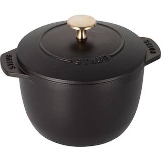 STAUB Rice cocotte støbejernsgyde 1,6 L Sort
