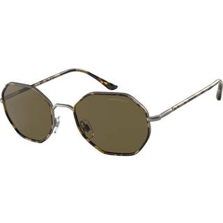 Giorgio Armani AR6112J Asian Fit 300373 52 Solbriller Mænd Grå - Matte Gunmetal - 52mm