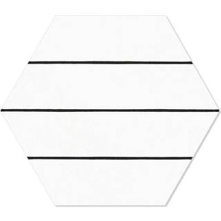 Hexagon Klinker Porto Hex 25 Vit Linje2 25x22 cm