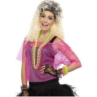80er Jahre Netz Shirt pink M/L