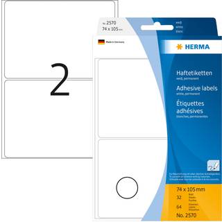 Herma etiket manuel 74x105 hvid (64)