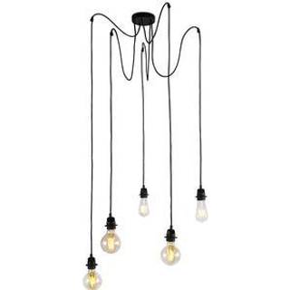 Industriel pendellampe sort 5-lys - Cava