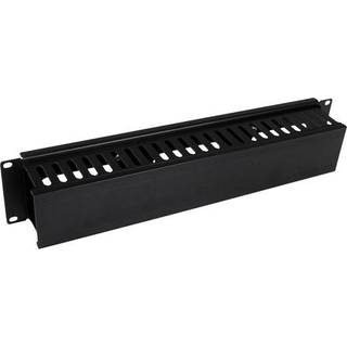 STARTECH 2U Horizontal Finger Duct Rack Cable Management Panel with Cover