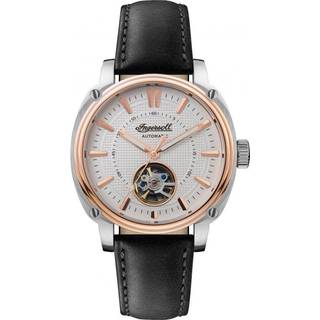 Ingersoll The Director Automatic White Dial Black Leather Strap Men's Watch I08101