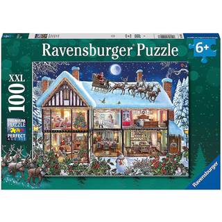 Ravensburger Puslespil Jul Hjemme, 100 Brikker