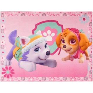 Paw Patrol Everest og Skye De Luxe gulvtæppe til børn 95x125
