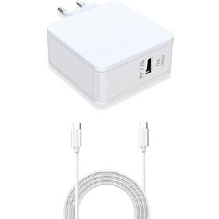 USB-C oplader til Macbook/USB-laptop (45W) | Hvid