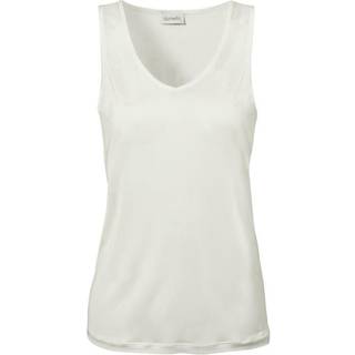Damella Silk Tank Top - Ivory-2 - Medium