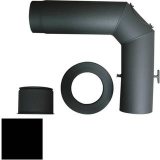 Kaminexperten rørsæt komplet, Ø150 mm, sort