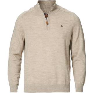 Morris John Merino Half Zip Khaki