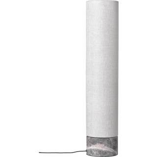 GUBI Unbound gulvlampe 80 cm Hvid-grå marmor
