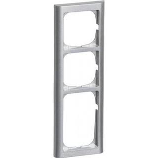 LK FUGA Softline 63 ramme 3½ modul, stålmetallic
