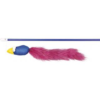 Trixie Kattelegetøj Drillepind med Fugl og Klokke Assorterede Farver 50cm