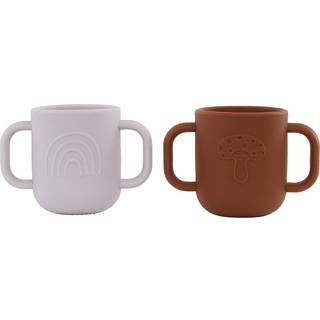 OYOY Kappu kop børneservice 2-pak m. kopper - Clay/ pale mint