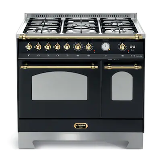 Lofra - Dolce Vita 90 cm (2 ovne) (Sort/Messing) Gas