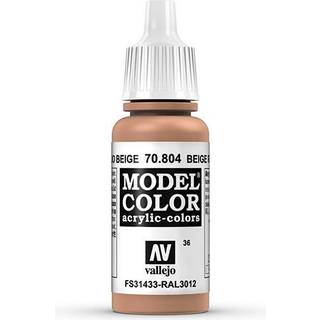 Vallejo Model Color 17Ml Beige Red [Levering: 1-2 dage]