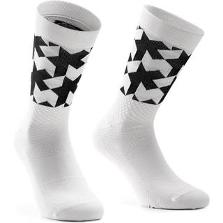 Assos Monogram EVO cykelstrømper hvid - Skostørrelse 35-38