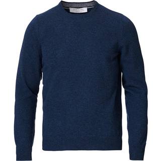 Gran Sasso Wool/Cashmere Crew Neck Navy Melange