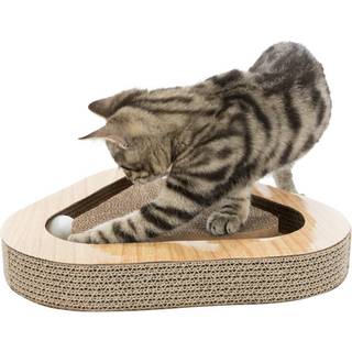 Trixie Scratching cardboard with balls catnip 36 × 5 × 36/36 cm brown