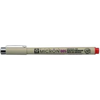 Sakura Pigma Micron 005 Red – rød fineliner 0,2 mm