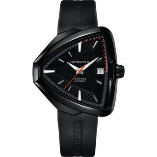 Hamilton H24585331 American Classic Ventura Sort/Gummi