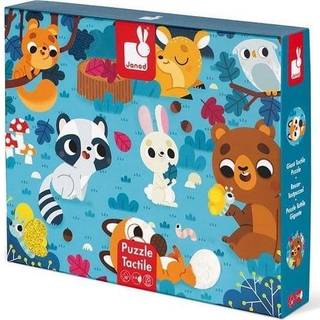 Janod Tactile Puslespil Skovdyr 20 Dele