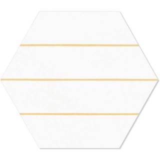Hexagon Klinker Porto Hex 25 Gul Linje2 25x22 cm