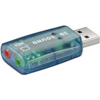USB 2.0 lydkort med mikrofon ind og line-out