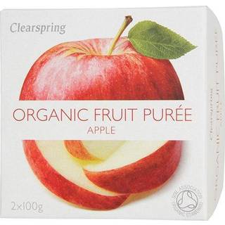 Frugtpuré Æble Økologisk - 200 gram - Clearspring - Mindst holdbar til : 29-09-2025