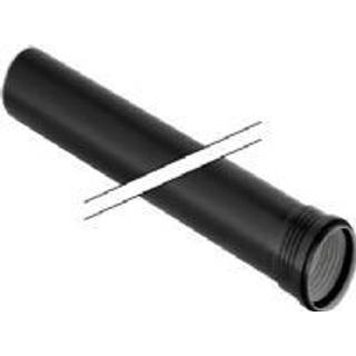 Geberit silent afløbsrør 110x500mm, 1mf, sort, pp
