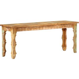 bænk 110x35x45 cm massivt genbrugstræ