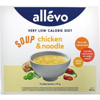 Allevo VLCD Soup, Kylling & Nudler, 15 portioner