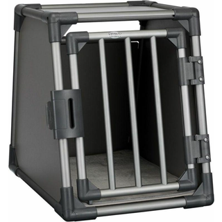 Trixie Transport Box Aluminium Graphite for dogs Size: S 48x56x61cm