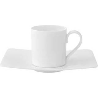 Villeroy & Boch Modern Grace Kaffekop Med Underkop - Kaffekopper Benporcelæn Hvid - 388353-36629