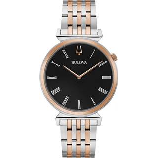 Bulova 98A234 Classic Sort/Rosaguldtonet stål Ø38 mm