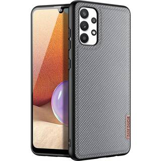 Samsung Galaxy A32 4G - DUX DUCIS Fino Hybrid cover - Tekstil Design - Sort