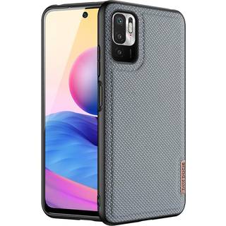 Xiaomi Redmi Note 10 5G - DUX DUCIS Fino Hybrid cover - Tekstil Design - Sort