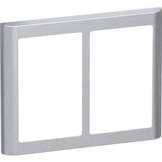 LK FUGA Soft 63 Design ramme 2x1½ modul, stålmetallic