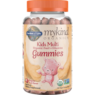 Mykind Organics Børnemultivitamin Gummies, økologisk frugtsmag - 120 veganske gummibamser