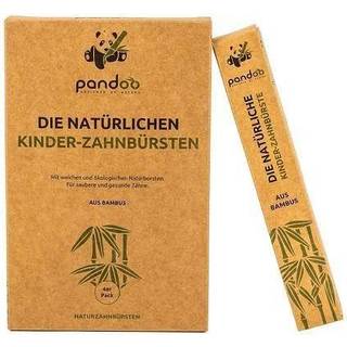 Pandoo - 4-pak med Bambus Børnetandbørster