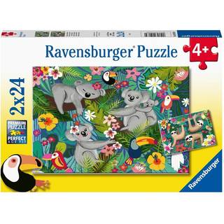 Ravensburger Puslespil Koalaer & Dovendyr, 2X24 Brikker