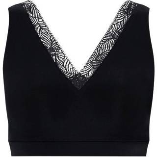 Chantelle - Foret bøjlefri-BH med blondekant - Softstretch - Sort