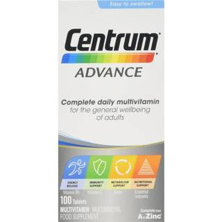 Centrum Advance multivitamintabletter, pakke med 100 stk