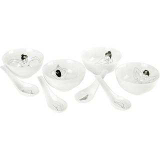 Polspotten Undressed Skåle 4-pack - Dybe tallerkner Mix - 230-400-179