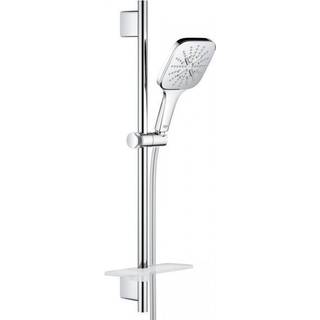 GROHE RSH SmAct CUBE br.st.sæt m Brsstang 600mm, m vægholdere, Silverflex brslange 1.750 mm
