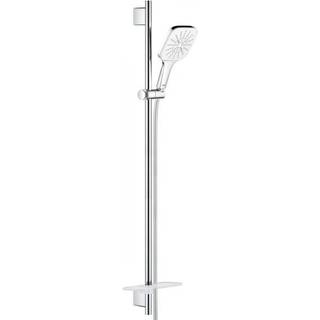 GROHE RSH SmAct CUBE br.st.sæt m Brsstang 900mm, m vægholdere, Silverflex brslange 1.750 mm